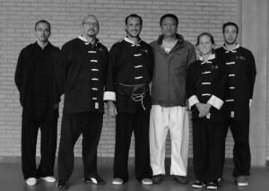 Con allievi ed il Maestro Wu Dawei